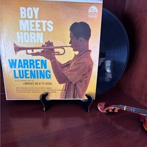 Warren Luening Boy Meets Horn vinyl record album on the Dot Records label